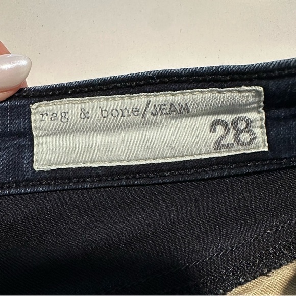 rag & bone modele coppr midnight zipper blue jeans - Picture 3 of 9